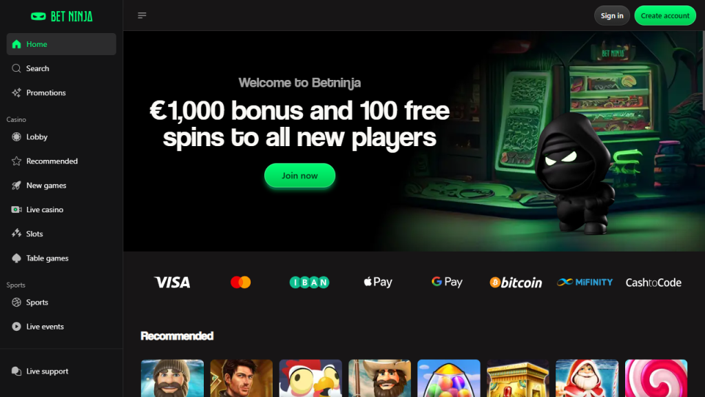 betninja buitenlands online casino